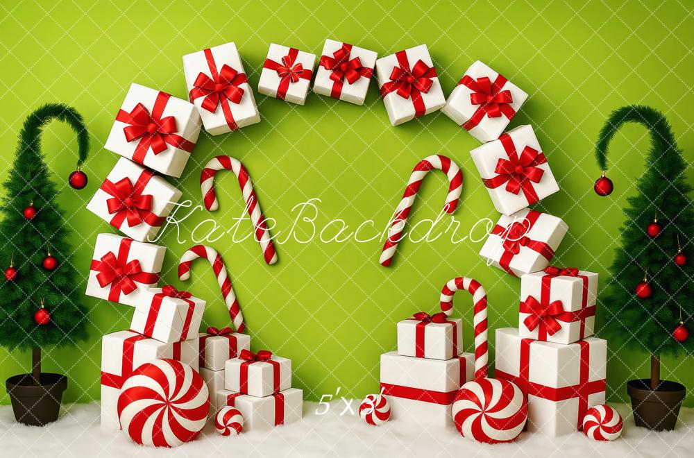 Kate Christmas Gifts Candy Cane Arch Backdrop Designed by Patty Roberts