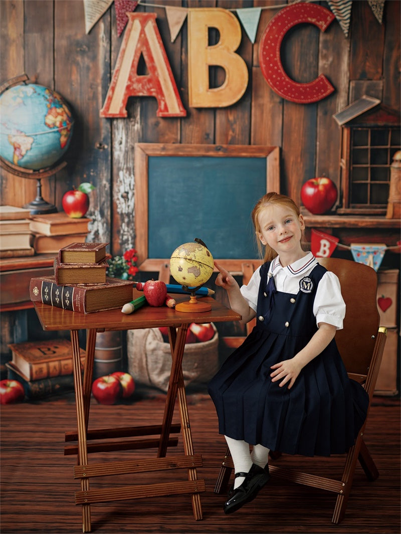 Kate Vintage Brown Wooden Folding Table for Photography